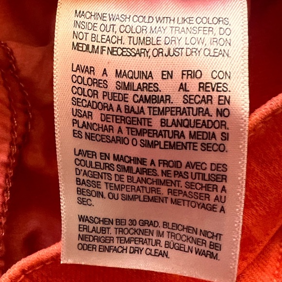 Mother The Swooner Rascal Ankle Fray Flame Scarlet Size 28 - Picture 9 of 10